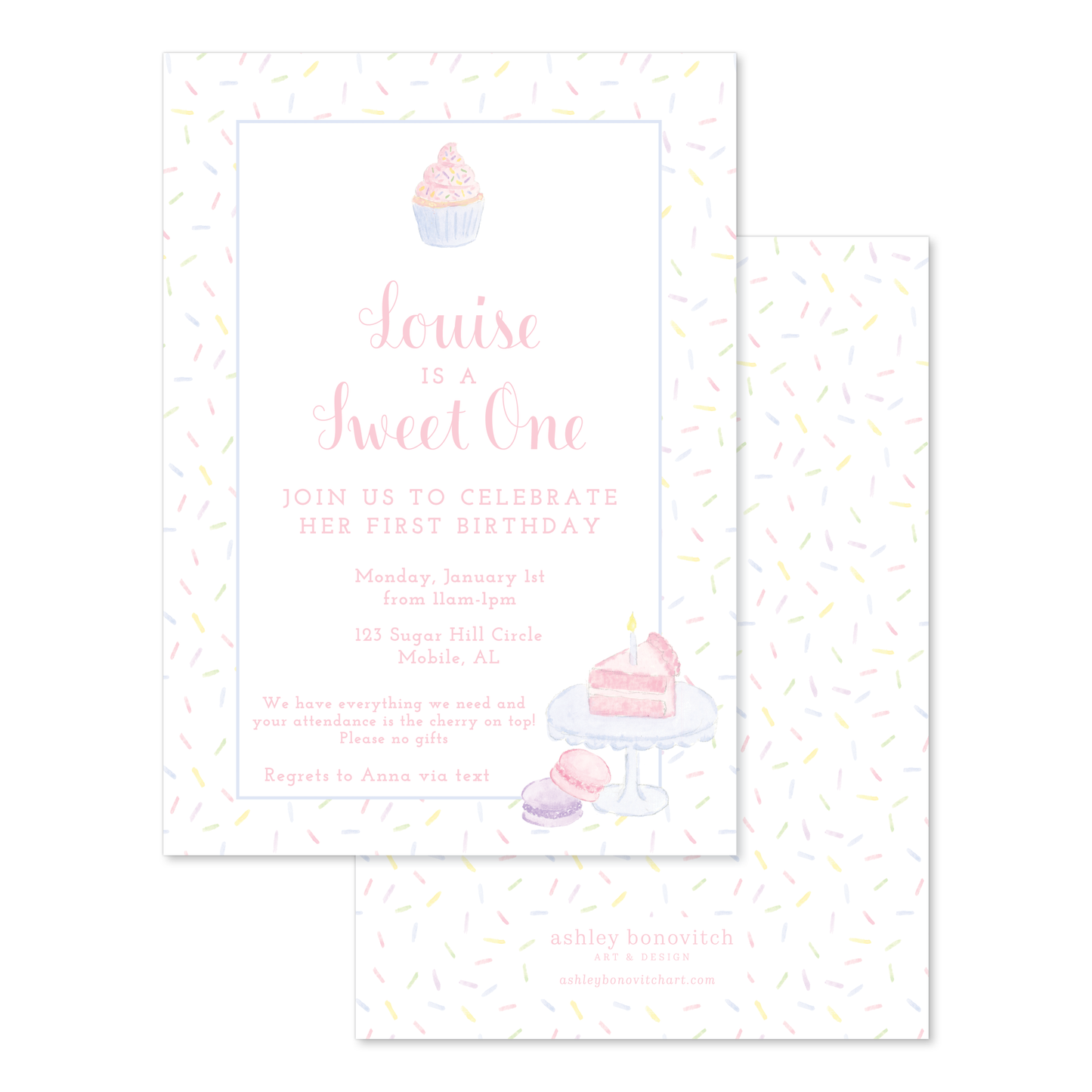 Sweet as Sugar Party Invitations