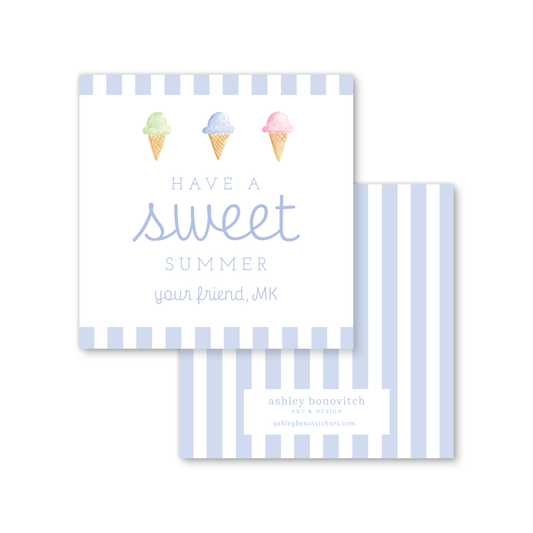 Sweet Summer Ice Cream Tags