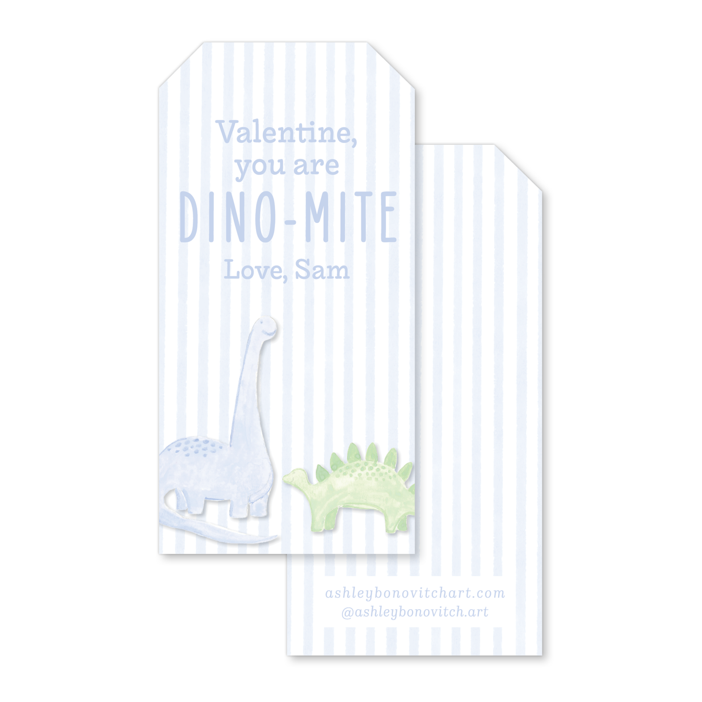 Dino-mite Valentines Tags