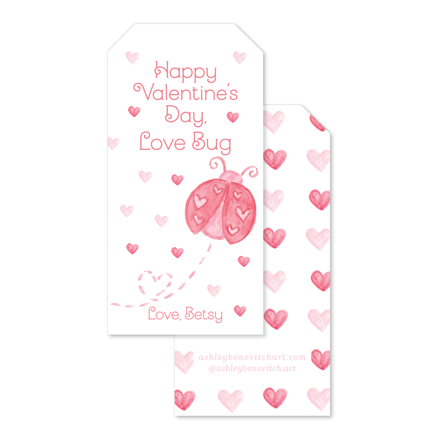 Love Bug Valentines Tags