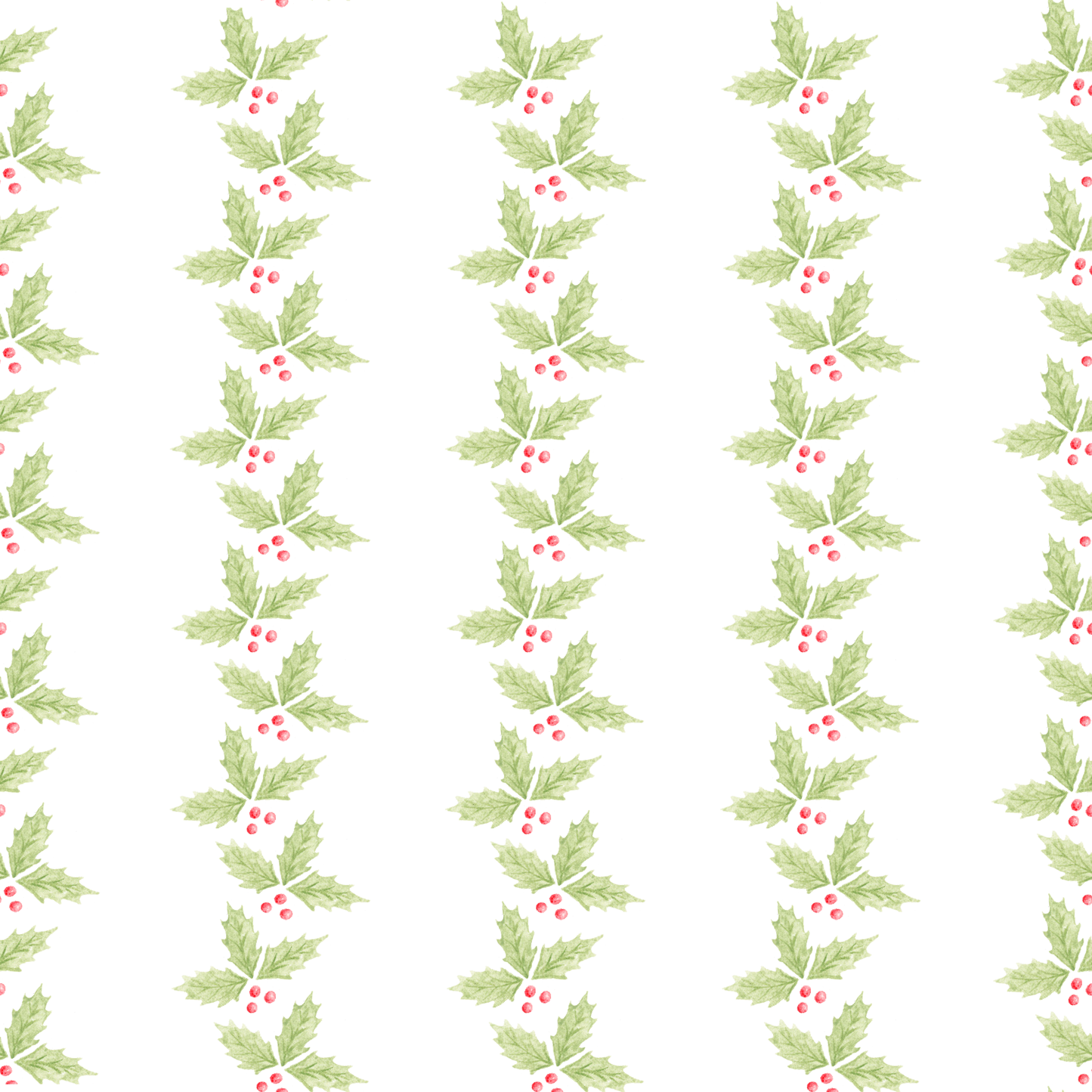 Holly Jolly Wrapping Paper Sheets - PREORDER