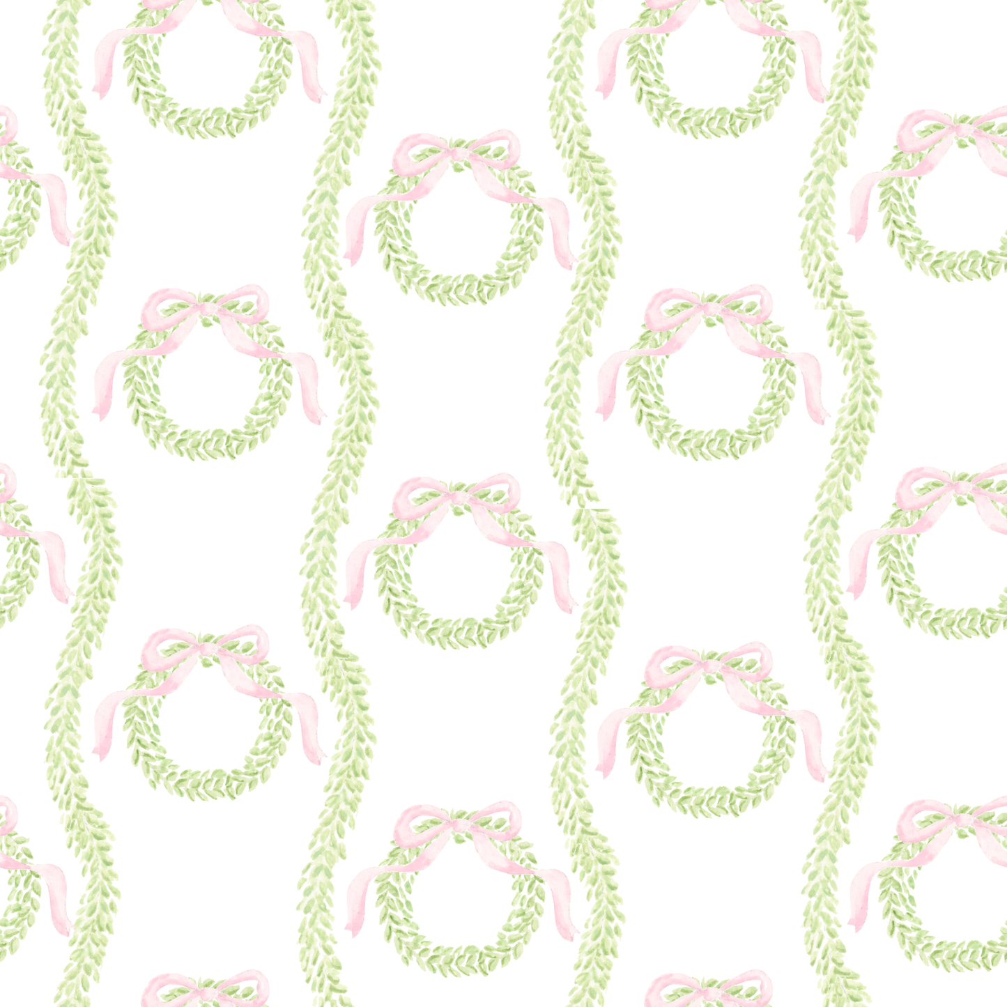 Wavy Garland Wrapping Paper Sheets in Pink - PREORDER