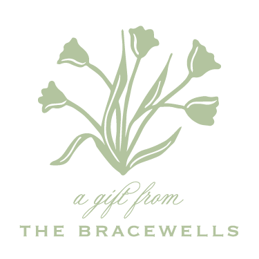 Signature Tulips Gift Stickers in Light Sage