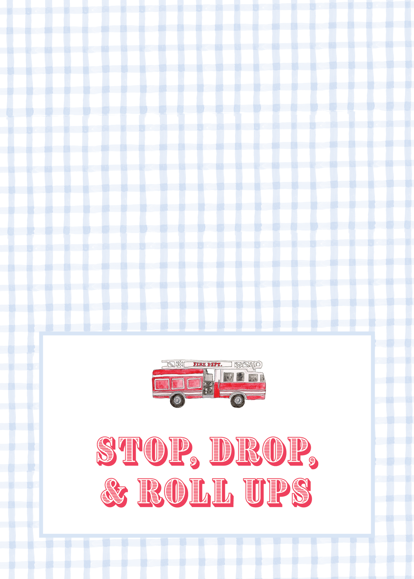 Fire Truck Party Food Tents