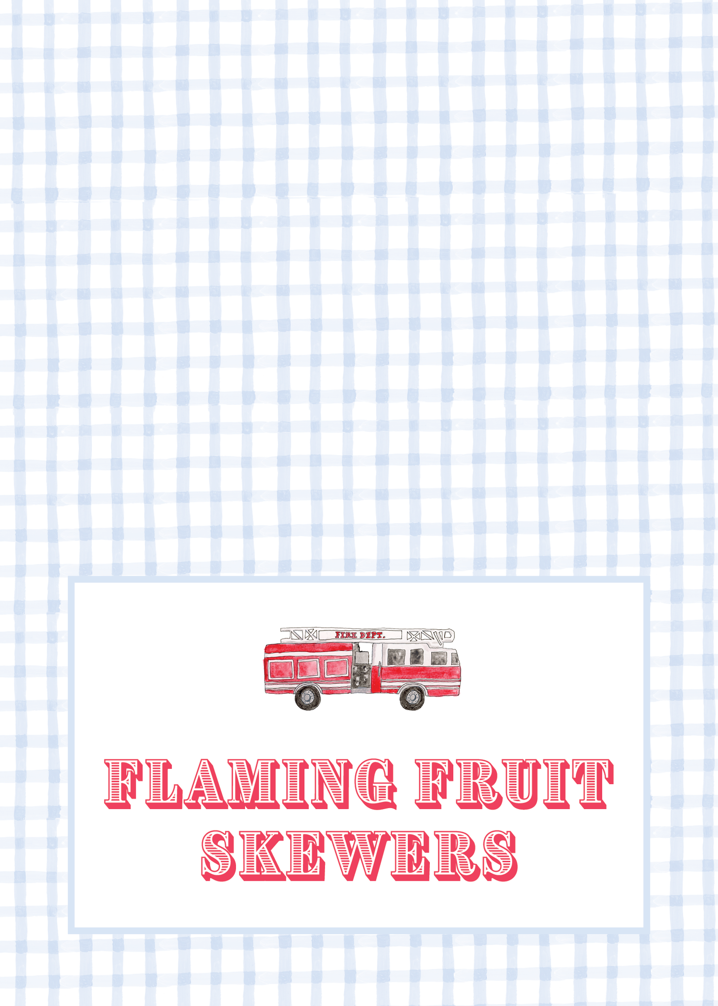 Fire Truck Party Food Tents