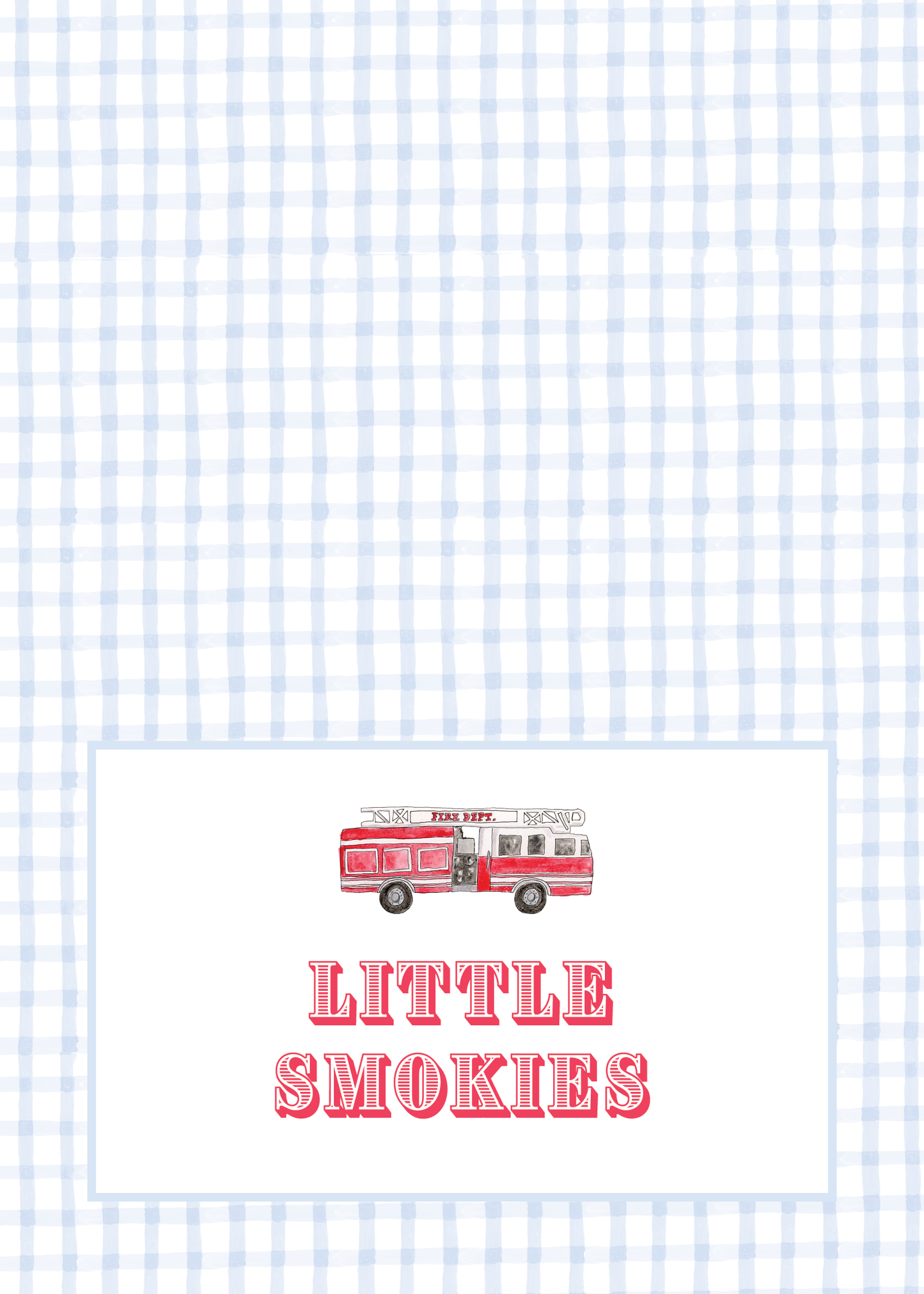 Fire Truck Party Food Tents