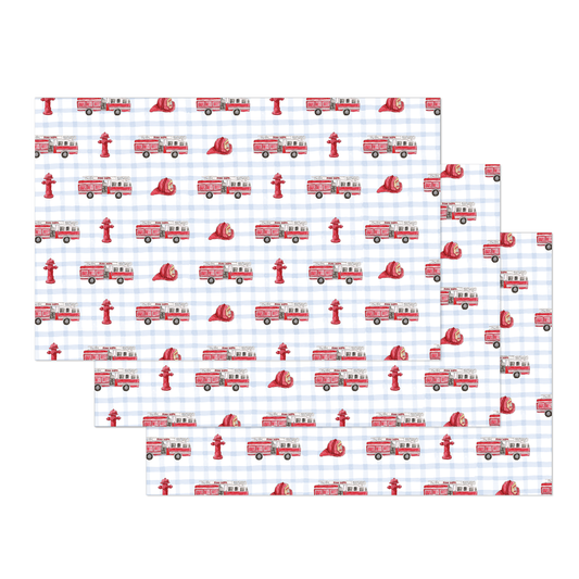 Fire Truck Paper Placemats
