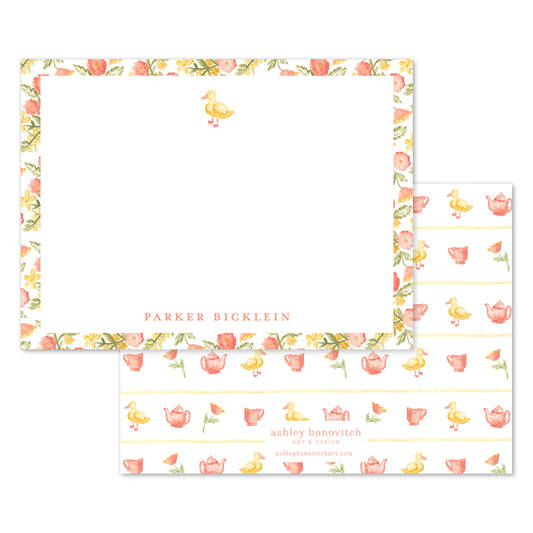 Duck Tea Party Stationery Set