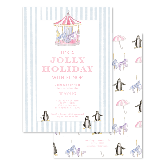 Mary Poppins Party Invitation