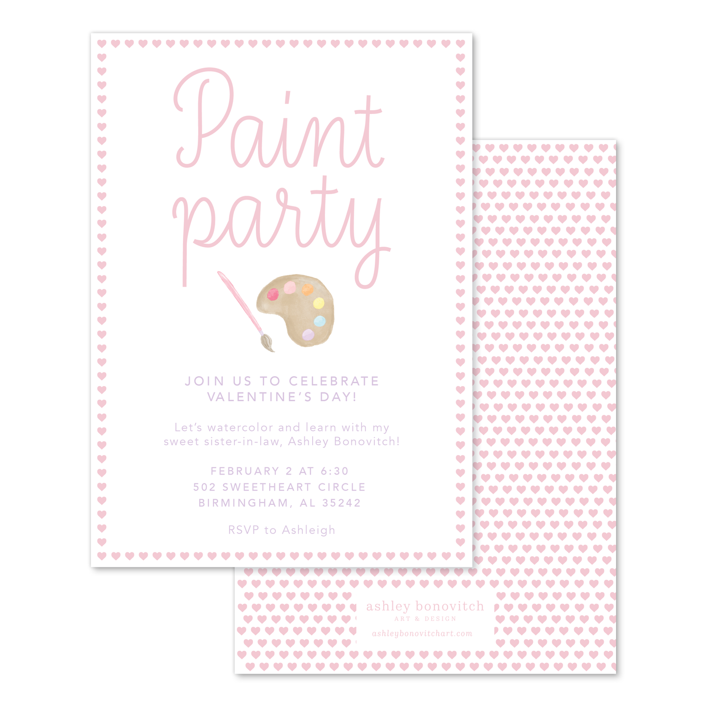 Paint Party Invitation